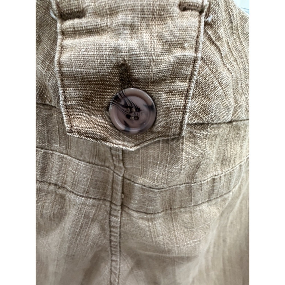 Odds 'n Evens Women's Brown Khaki Shorts‎ Bermuda Long Size 7 - Picture 7 of 9